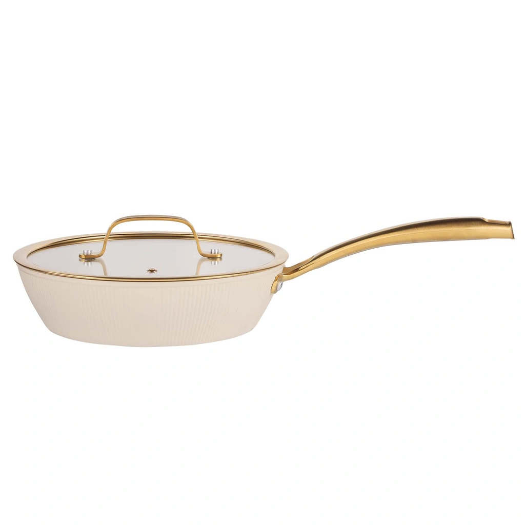 Sautépanna Maku beige 24 cm med Lock 2,2 L