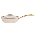 Sauté pan Maku beige 24 cm with Lid 2,2 L