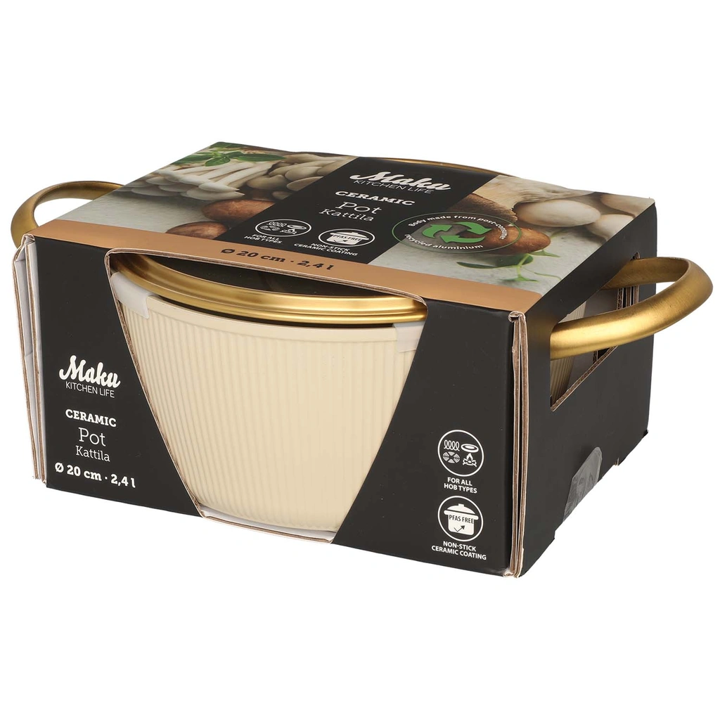 Gryta Maku beige 20 cm 2,4 L