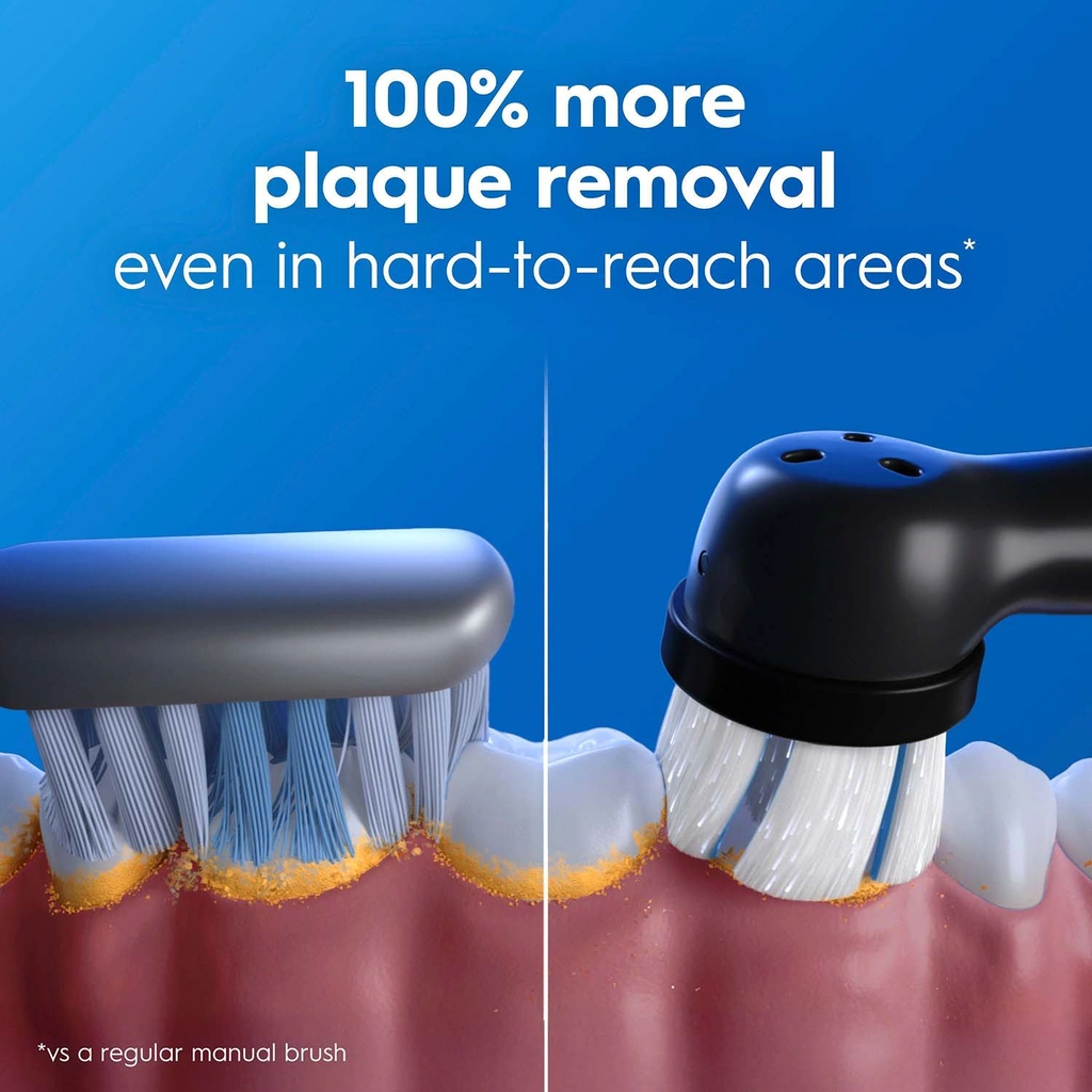 Eltandborste iO2 Night Black/Calm Pink Duo,1 Travel Ca