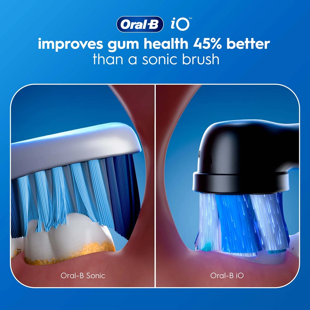 Eltandborste iO2 Night Black/Calm Pink Duo,1 Travel Ca