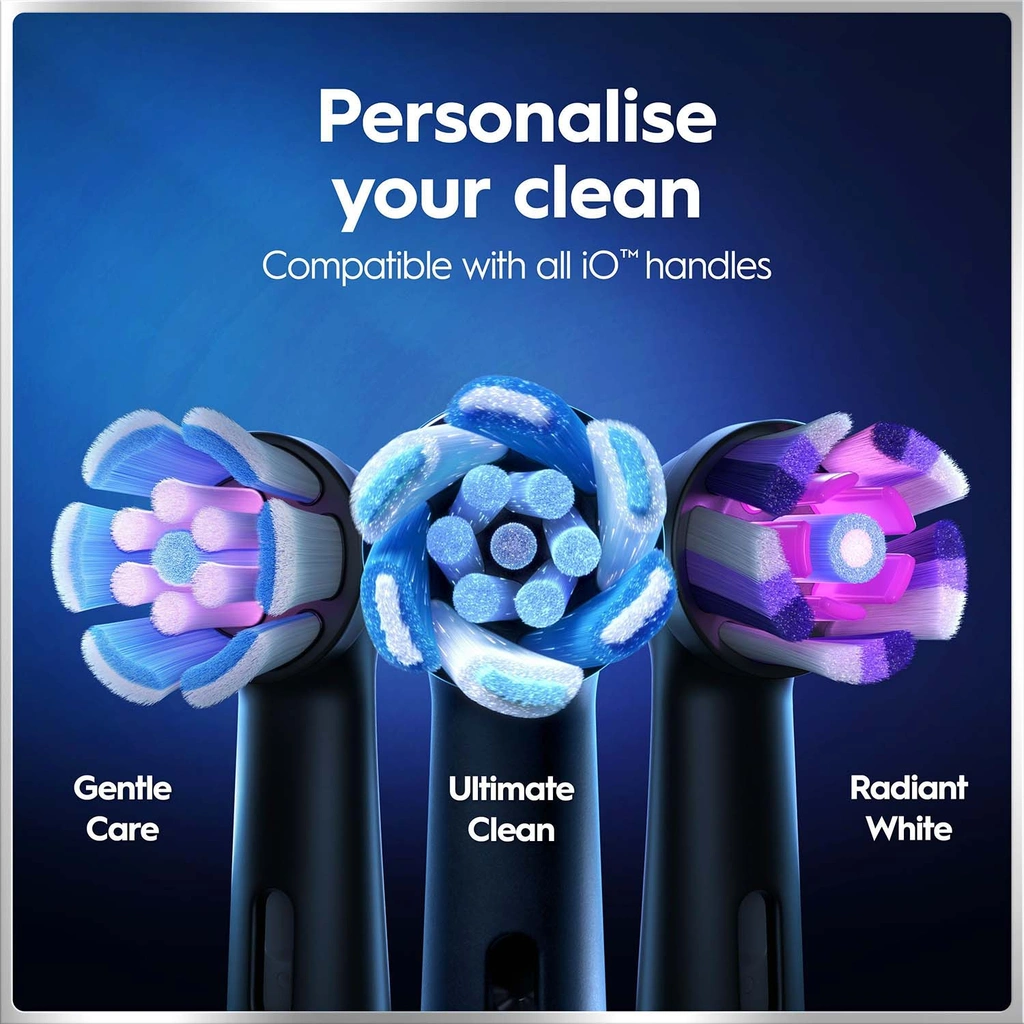 Eltandborste iO6 Black Lava, 1 Extra Refill