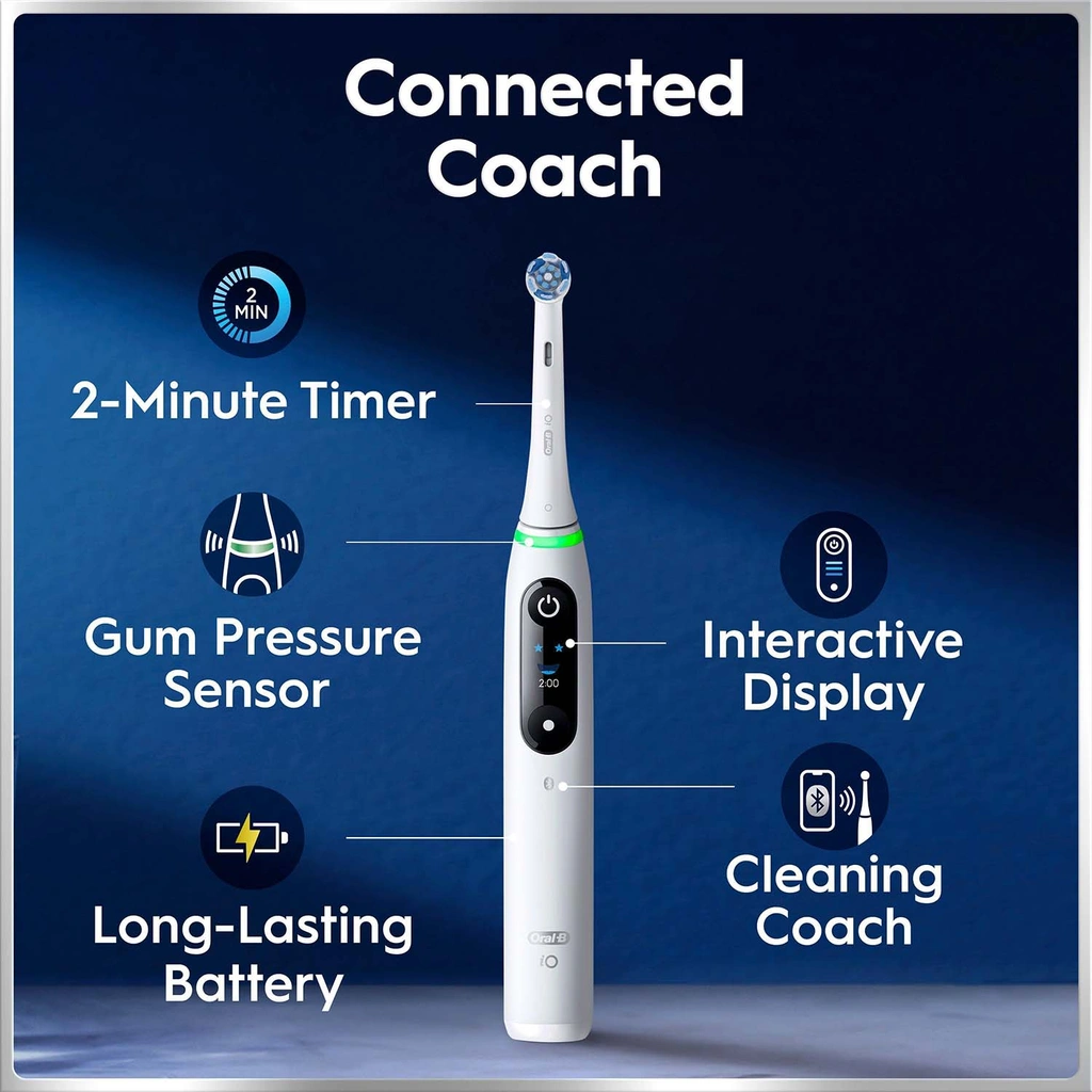 Eltandborste iO6 White, 1 Extra Refill