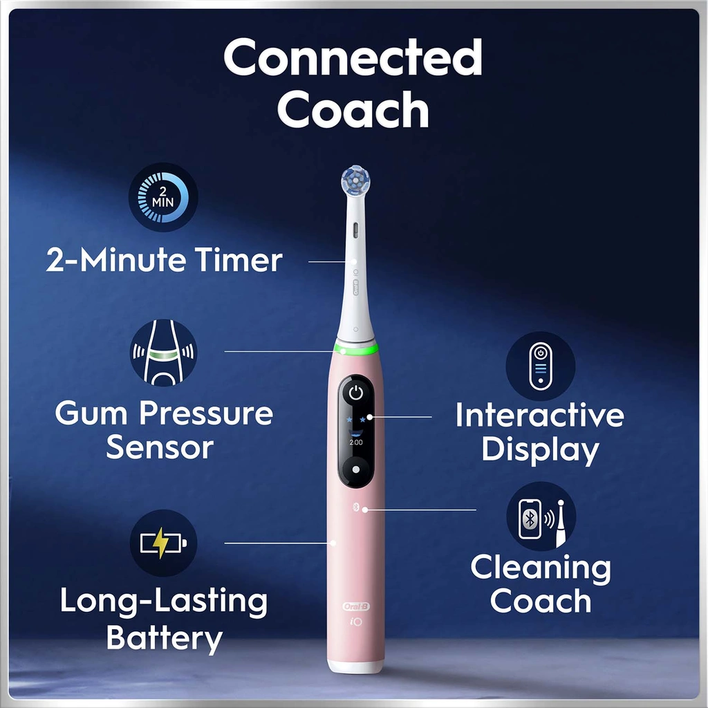 Eltandborste iO6 Series Pink Sand Sensitive, 1 Extra Refill