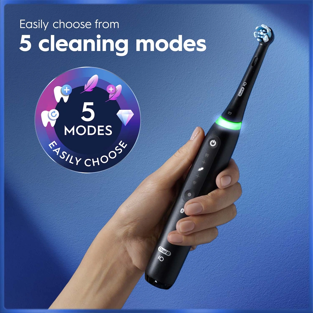 Eltandborste iO5 Matt Black Travel Case Ref Holder