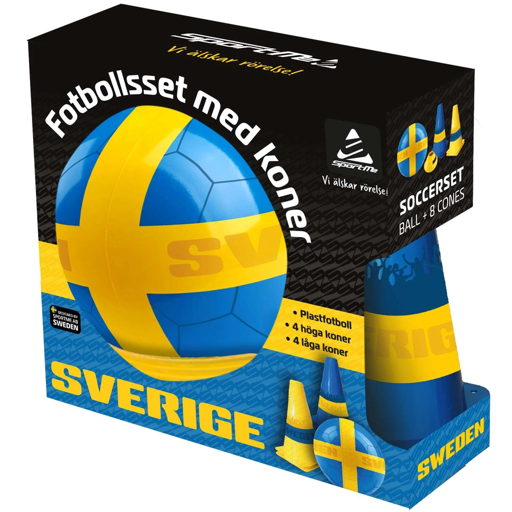 Soccer Set SWEDEN - Ball and Cones
