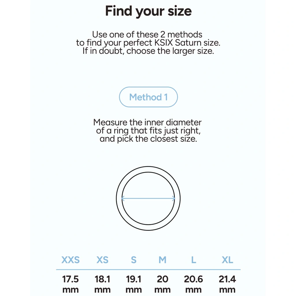 Smart Ring Saturn Svart - XXS