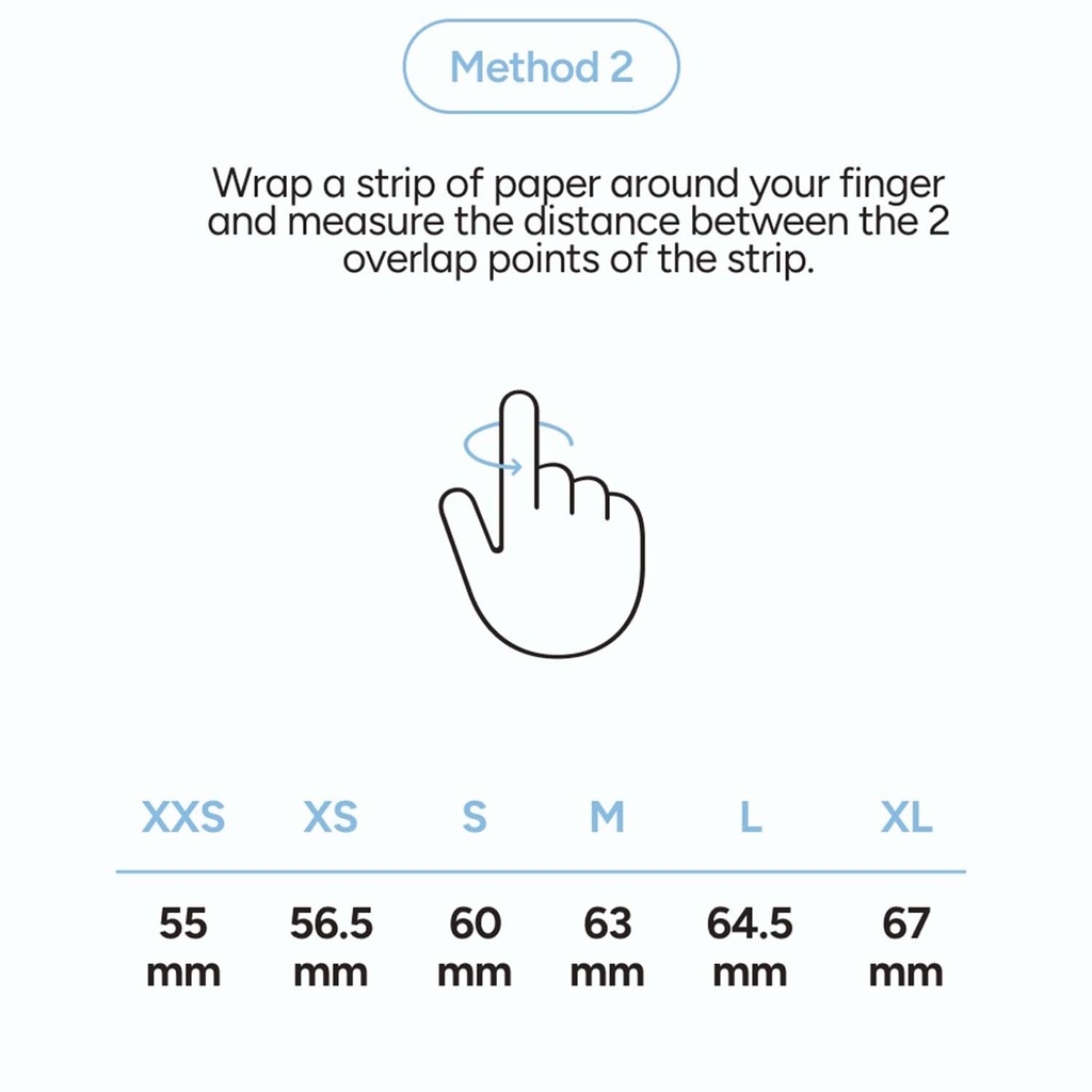 Smart Ring Saturn Svart - XXS