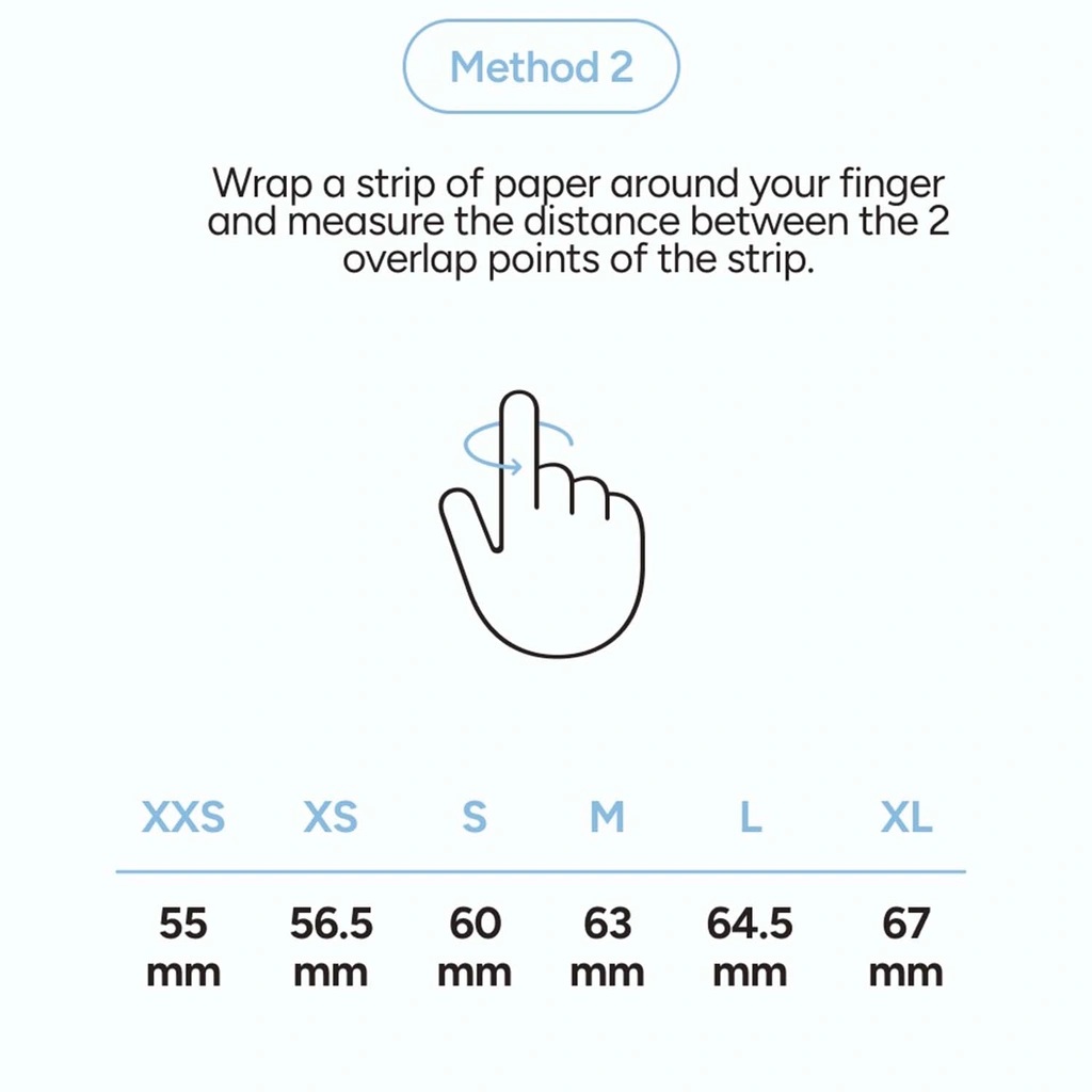 Smart Ring Saturn Svart - XXS