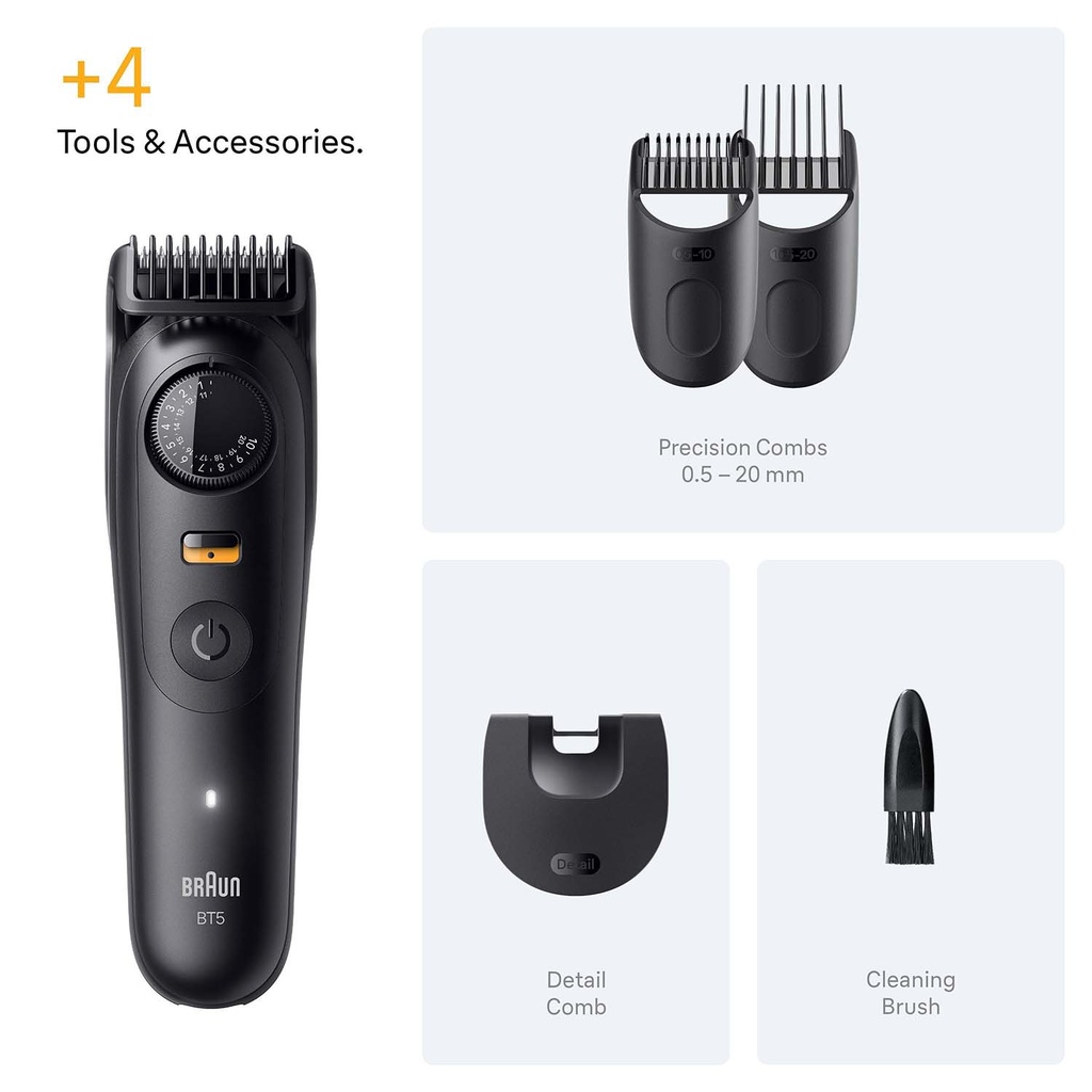 Skäggtrimmer BT 5520 +4st stylingtillbehör