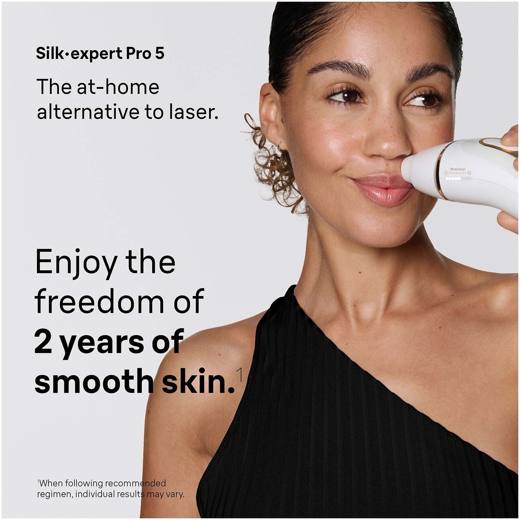 IPL Silk·expert Pro 5, Hårborttagning Hemma, 2 huvuden, PL5210