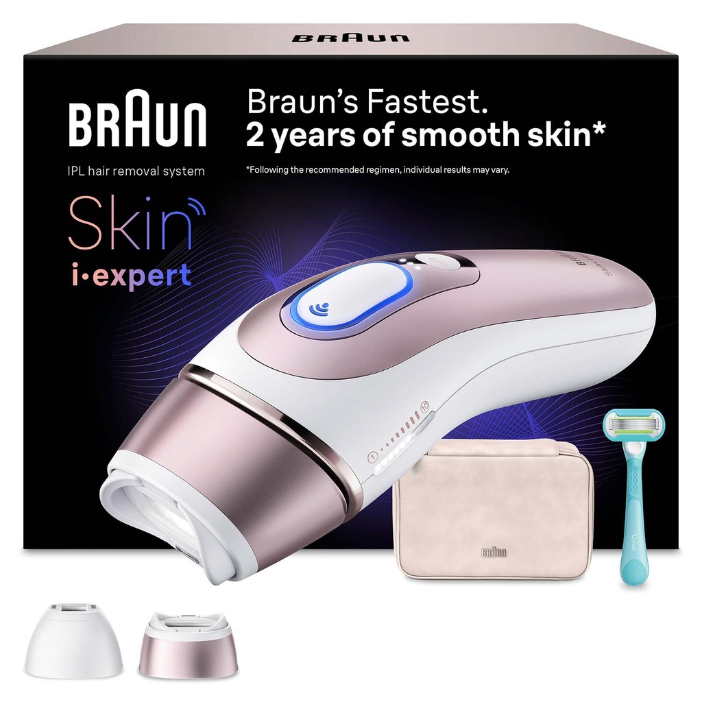 IPL Skin i·expert, Hårborttagning Hemma, Med Gratis App, 2 Smarta Huvuden, PL7211