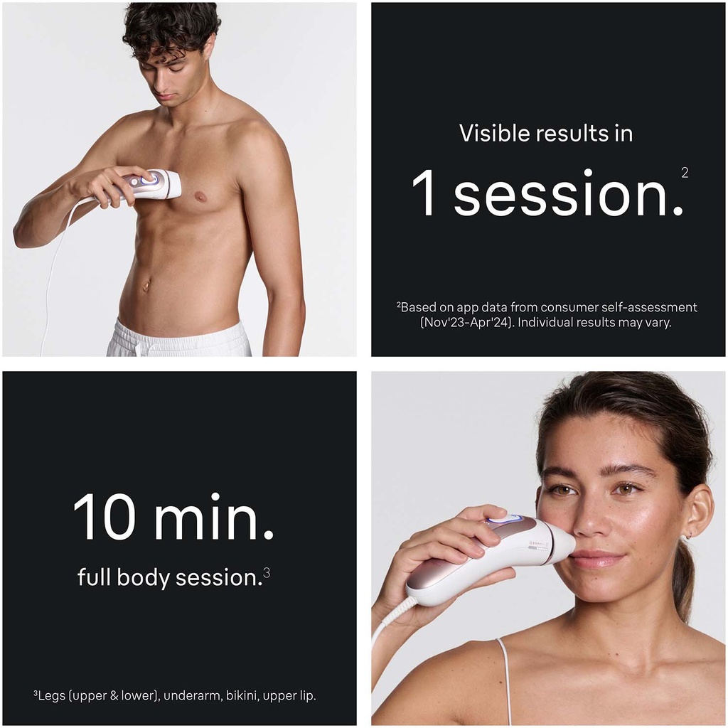 IPL Skin i·expert, Hårborttagning Hemma, Med Gratis App, 2 Smarta Huvuden, PL7211