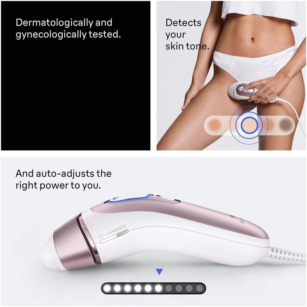 IPL Skin i·expert, Hårborttagning Hemma, Med Gratis App, 2 Smarta Huvuden, PL7211