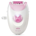 Epilator Silk·épil 3, Epilator med sladd, Långvarigt Slät Hud, 3-000, Rosa