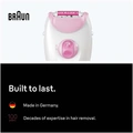 Epilator Silk·épil 3, Epilator med sladd, Långvarigt Slät Hud, 3-000, Rosa