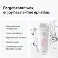 Epilator Silk·épil 5, Wet & Dry, Enkel Hårborttagning, Långvarigt Slät Hud, 5-011, Flamingo