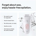 Epilator Silk·épil 5, Wet & Dry, Enkel Hårborttagning, Långvarigt Slät Hud, 5-011, Flamingo