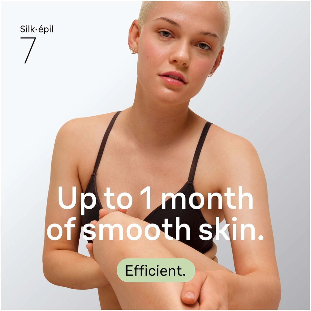 Epilator Silk·épil 7, Wet & Dry, Långvarigt Slät Hud, 7-041, Silver