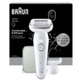 Epilator Silk·épil 9 Wet & Dry, Långvarigt Slät Hud, 9-030, Silver