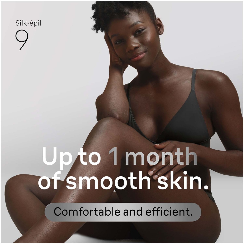 Epilator Silk·épil 9 Wet & Dry, Långvarigt Slät Hud, 9-030, Silver