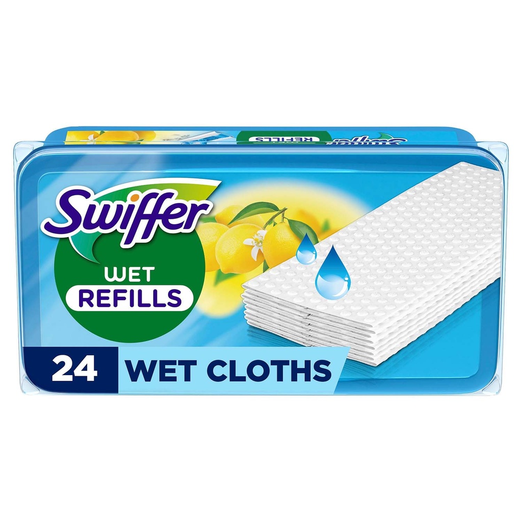 Fuktiga rengöringstrasor med citrusdoft 48st (2x24)