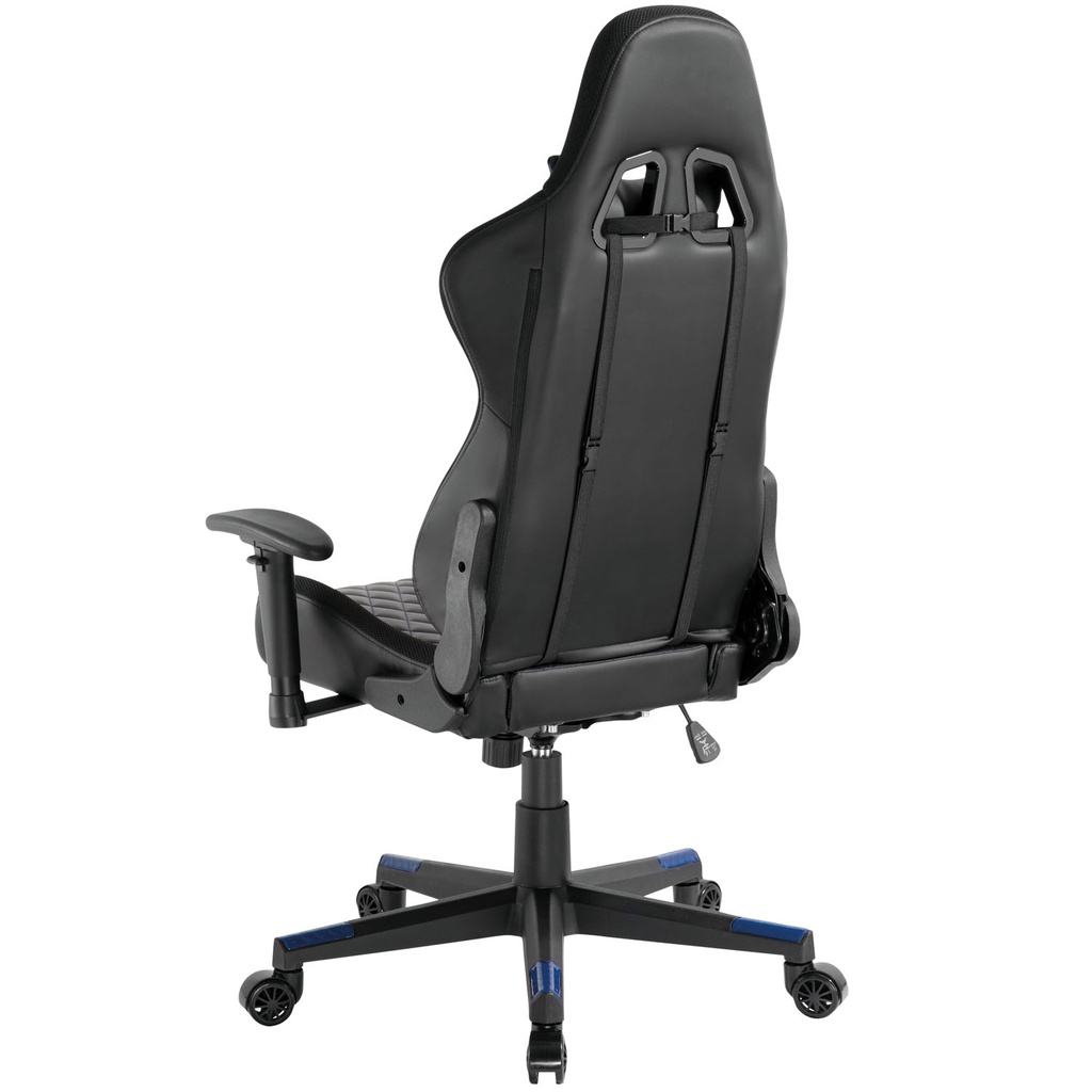 Gamingstol RGB Svart/Blå