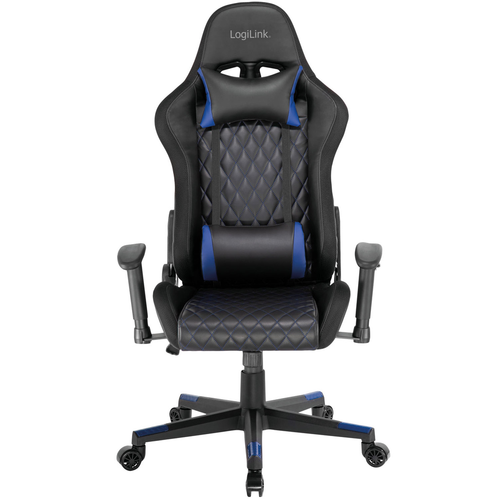 Gamingstol RGB Svart/Blå
