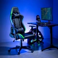 Gamingstol RGB Svart/Blå