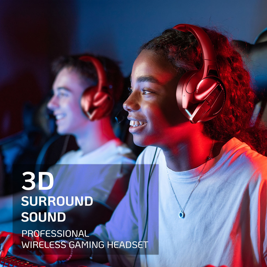 Gamingheadset Trådlöst Bluetooth 6.0 Svart
