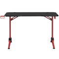Gamingskrivbord 120x60 cm RGB Svart/Röd