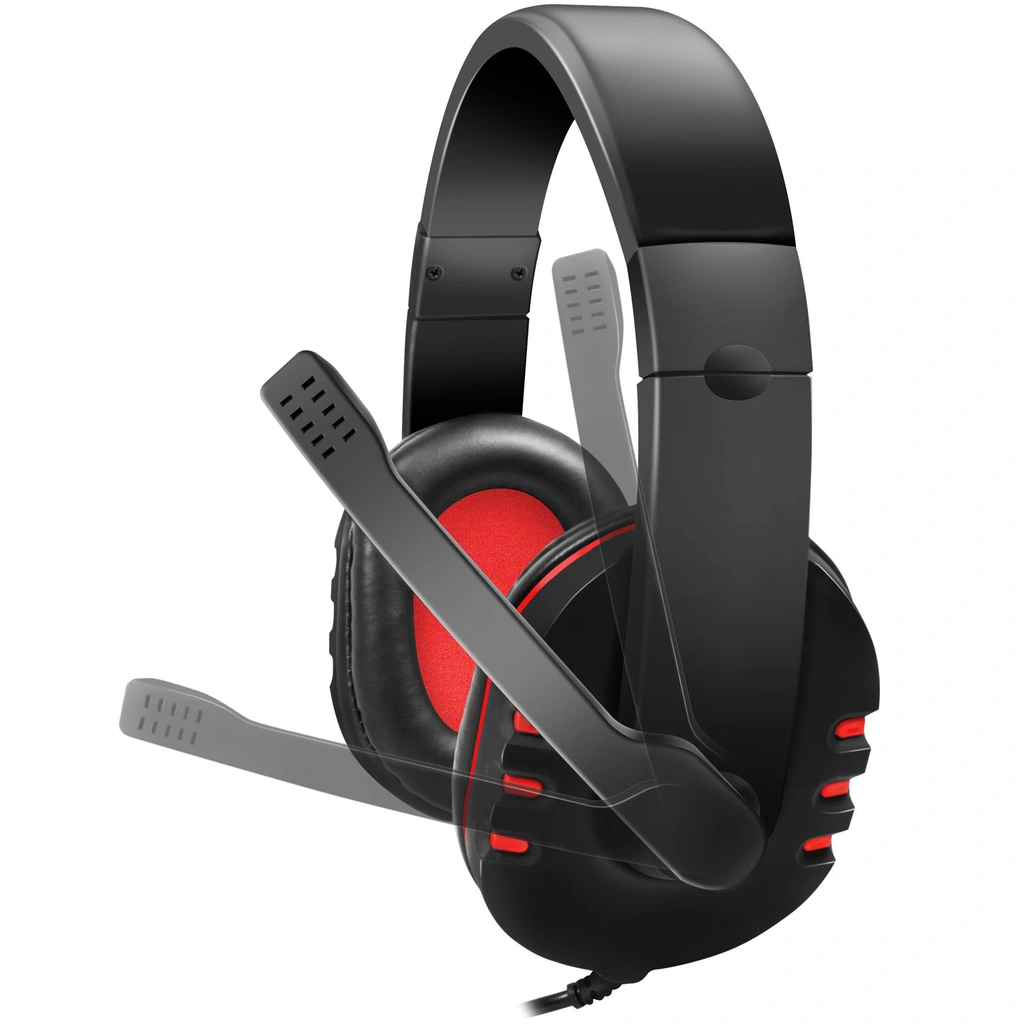 Gamingheadset USB Svart/Röd