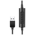 Gamingheadset USB Svart/Röd
