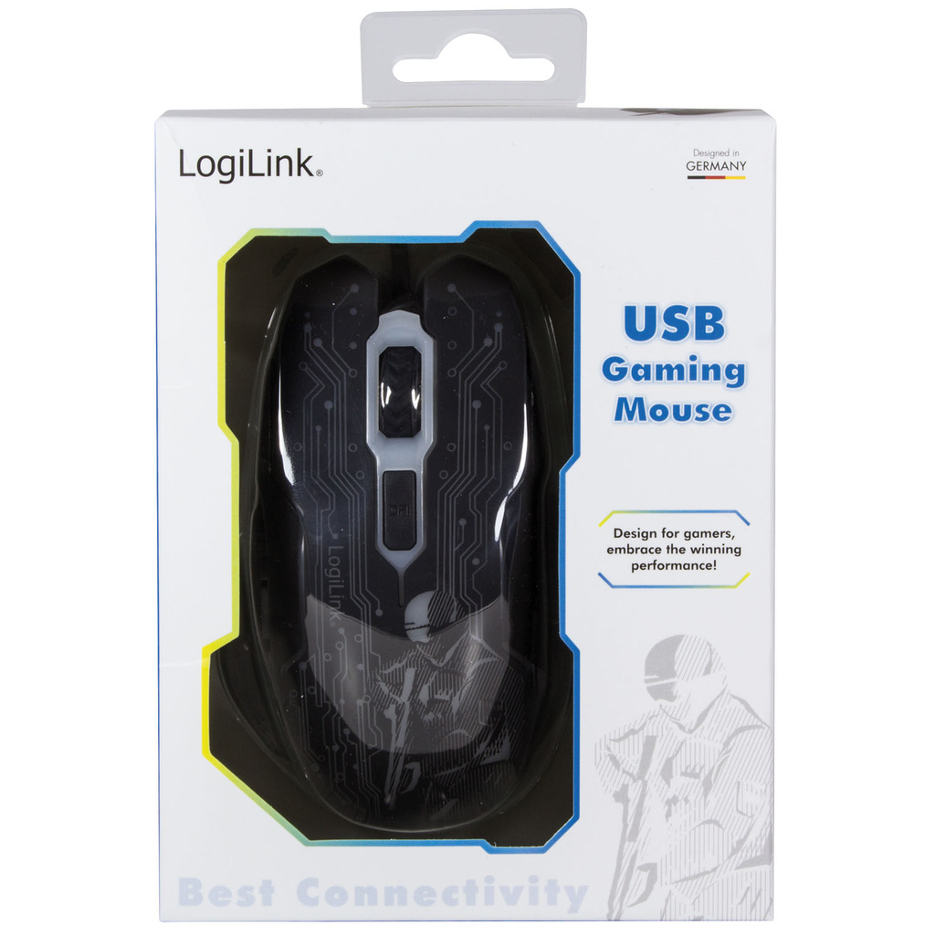 Gamingmus USB 6-knappar 2400 dpi