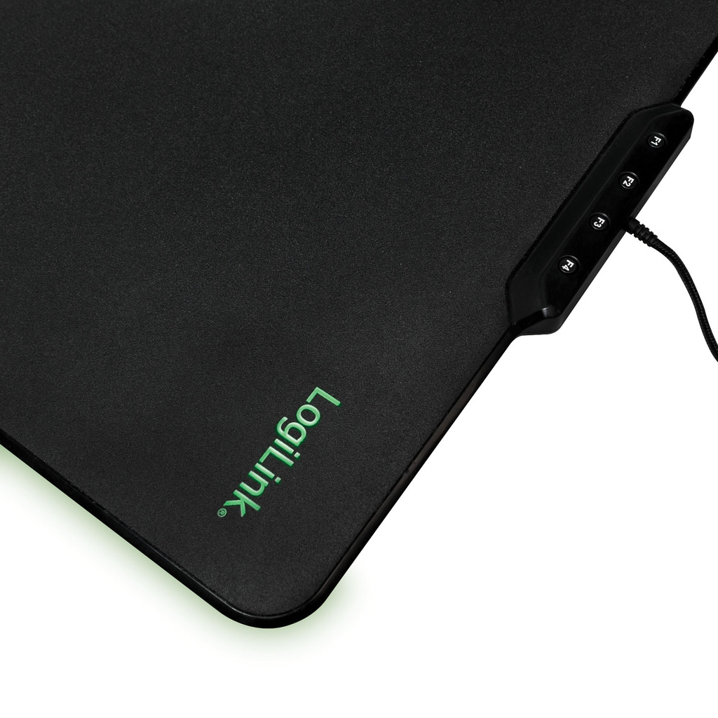 Gamingmusmatta RGB 360x270mm Svart