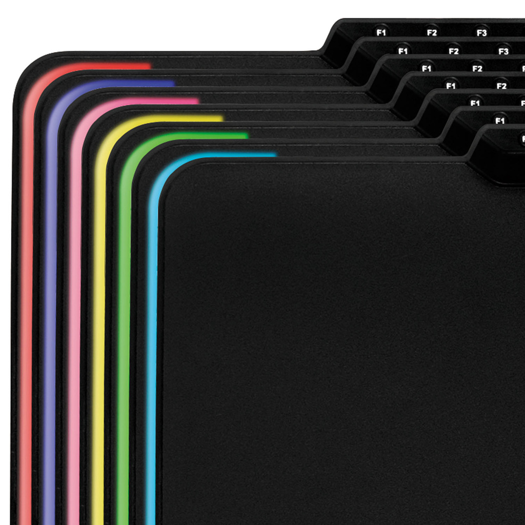 Gamingmusmatta RGB 360x270mm Svart