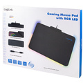 Gamingmusmatta RGB 360x270mm Svart