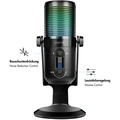 Mikrofon USB Riktad/Rundstrålande NRC RGB Svart
