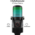 Mikrofon USB Riktad/Rundstrålande NRC RGB Svart