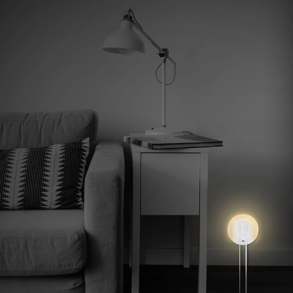 Nattlampa LED skymningssensor Laddare 18W PD QC