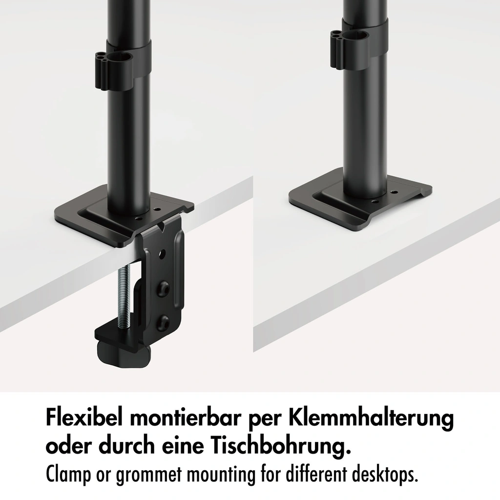 Monitorfäste 17-32" 202mm Mellan Svart