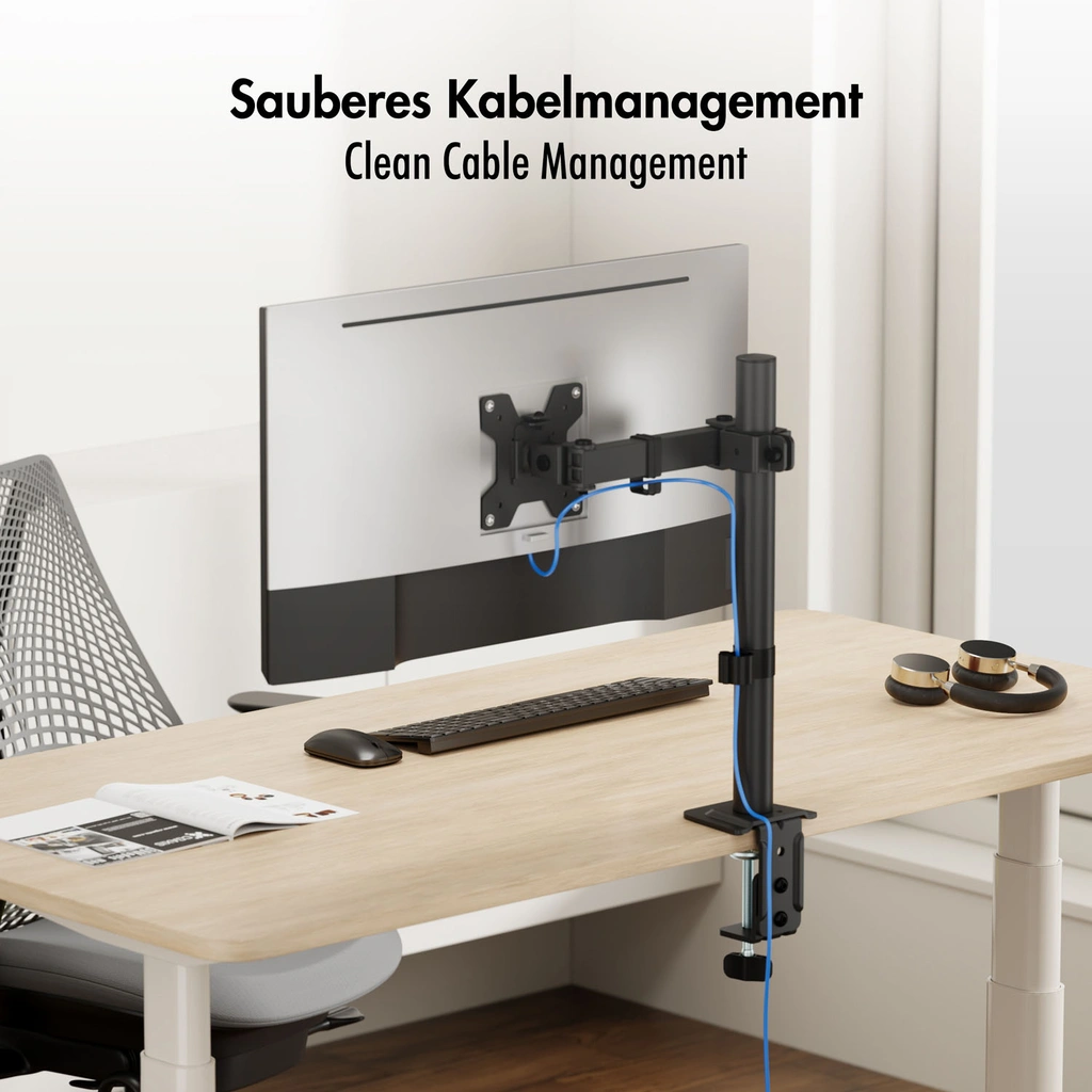 Monitorfäste 17-32" 202mm Mellan Svart