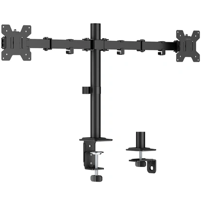 Monitorfäste Dubbel 17-32" 376mm Svart