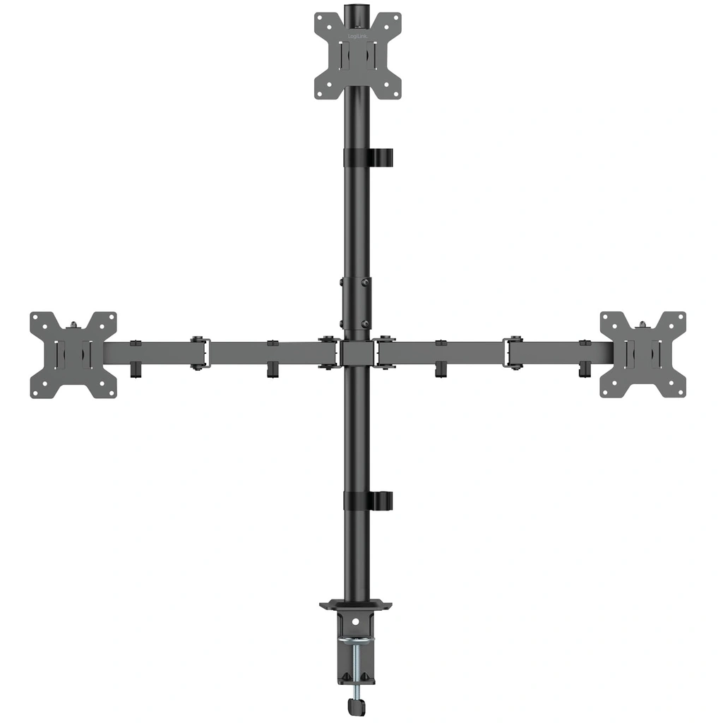 Monitorfäste Trippel 17-32" 376mm Svart