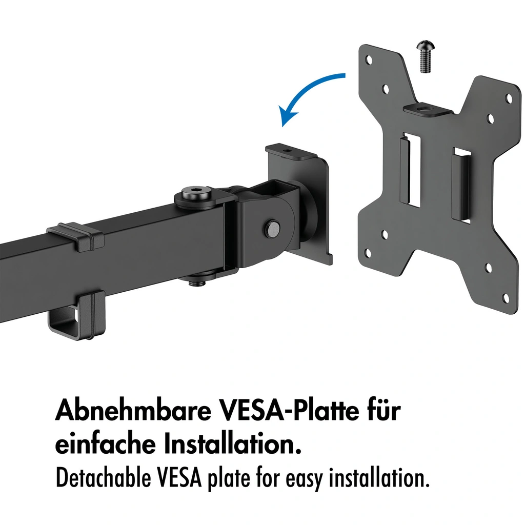 Monitorfäste Trippel 17-32" 376mm Svart