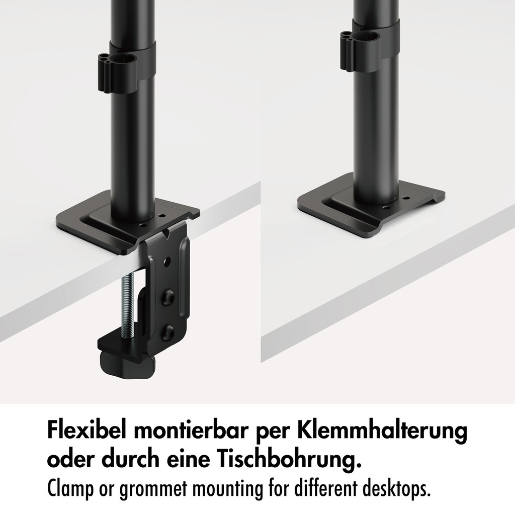 Monitorfäste Trippel 17-32" 376mm Svart