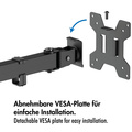 Triple Monitor stand Triple 17"-32" 376mm Black
