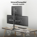 Triple Monitor stand Triple 17"-32" 376mm Black