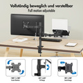 Monitor mount, 17''-32'' with Laptop Holder, steel