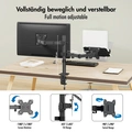 Monitorfäste 17-32" med hållare för laptop 12-17"